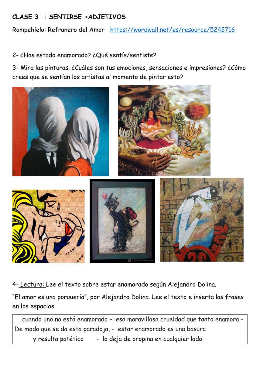 Sentirse + adjetivos