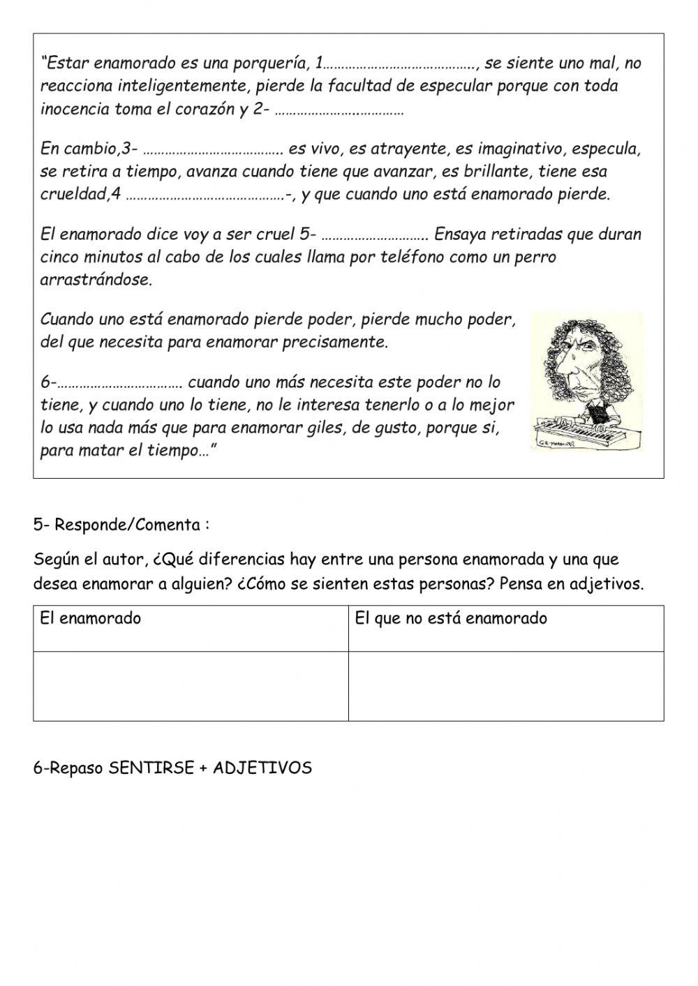 Sentirse + adjetivos