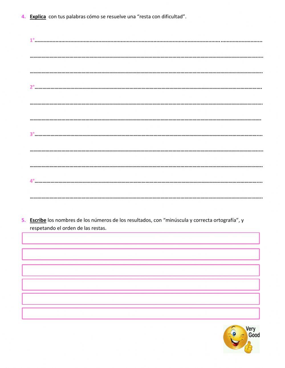 Practicamos resta con dificultad.