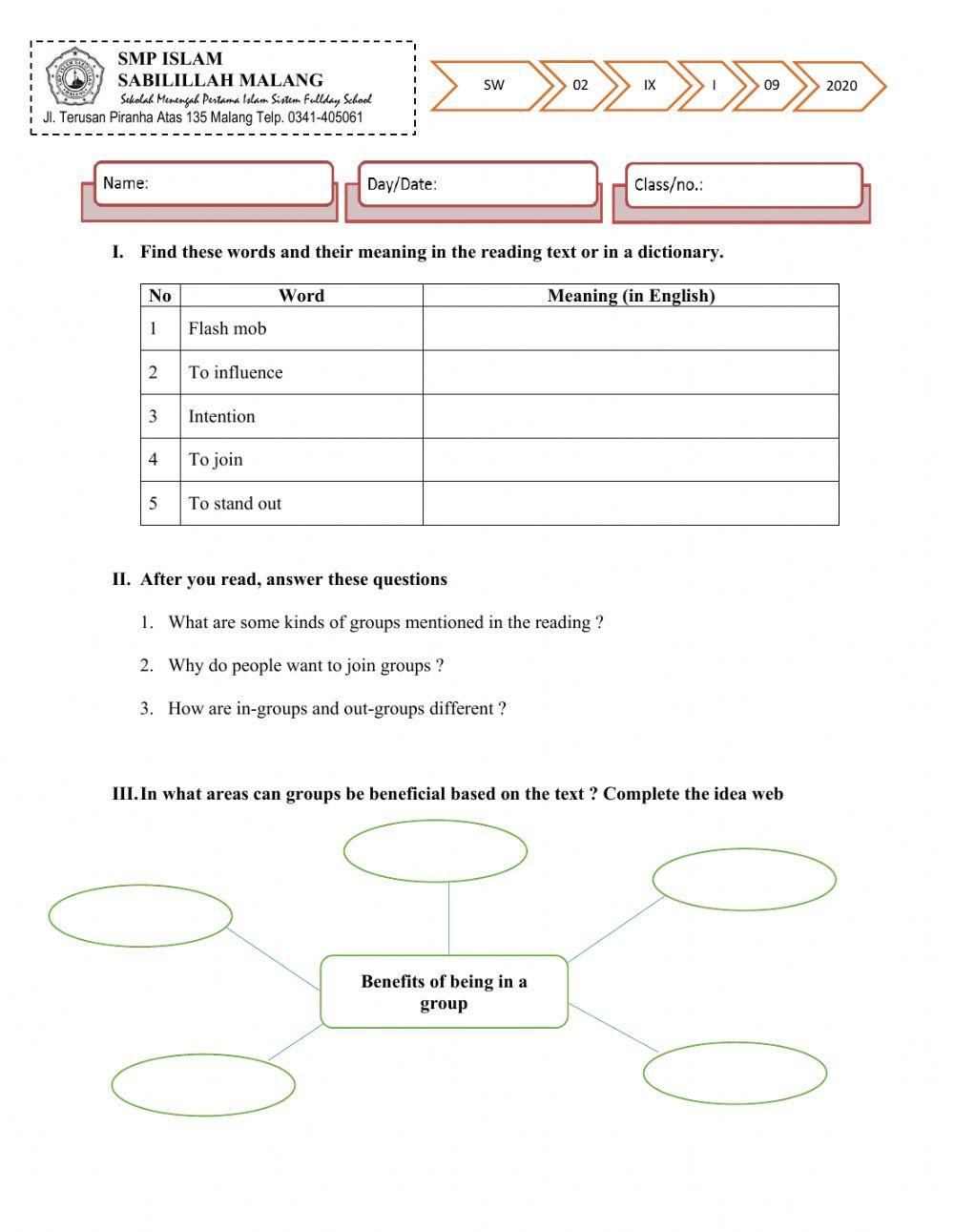 Reading Comprehenison