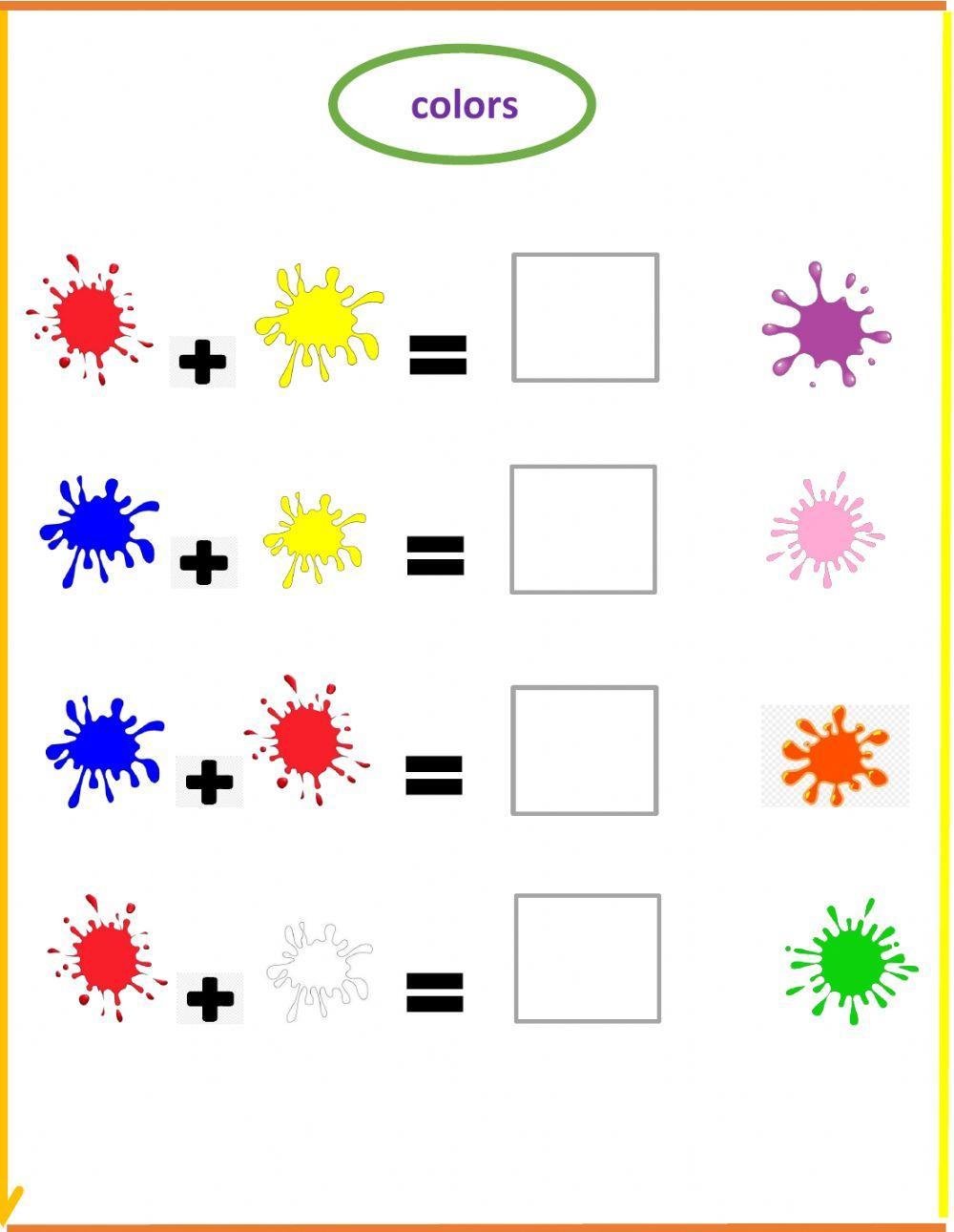 Colors online exercise for grade1 Live Worksheets