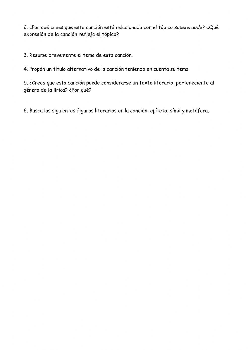 Canción Sacar la voz