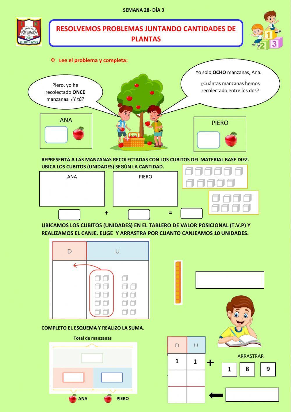 Resolvemos problemas juntando cantidades
