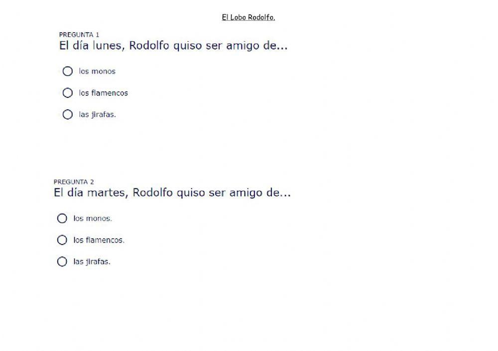 Actividades de refuerzo