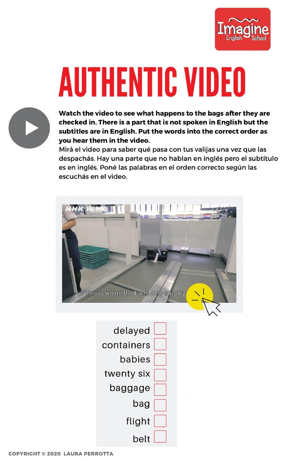 Lost luggage- authentic material