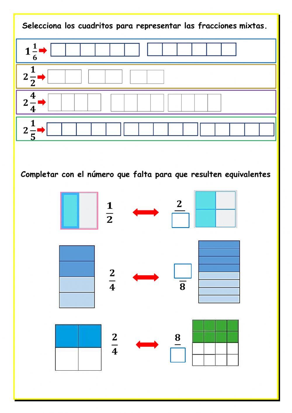 Fracciones. Clasificación