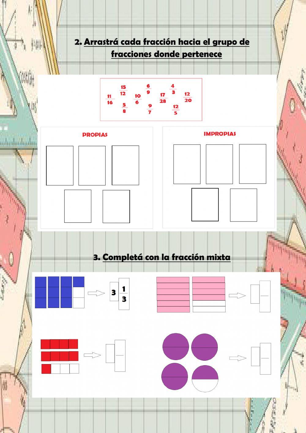 Partes y tipos de fracciones