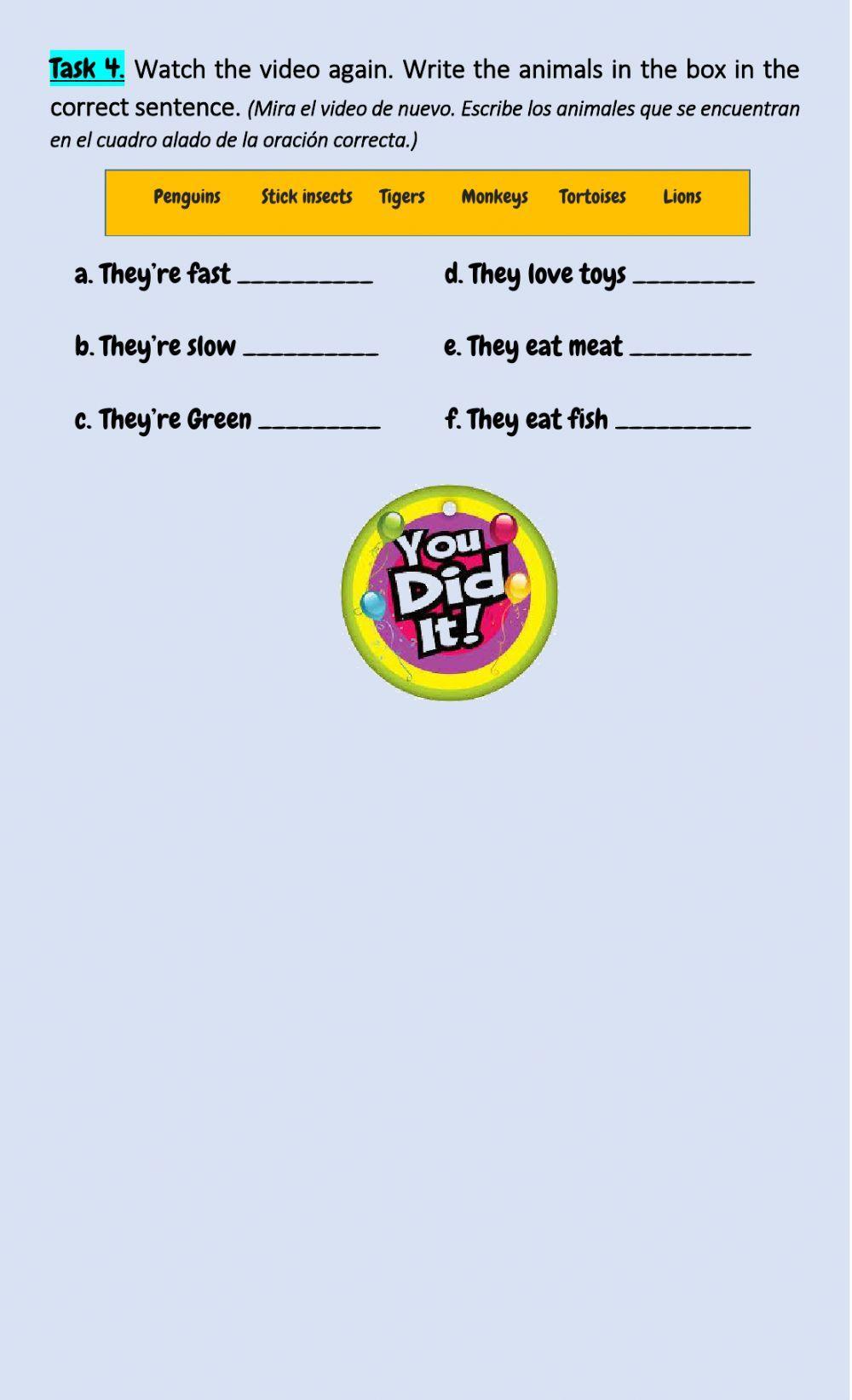 3rd Kids T.T - Listening Activity