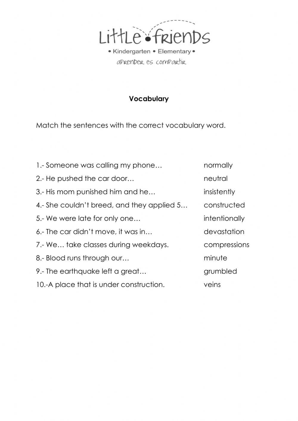 Vocabulary