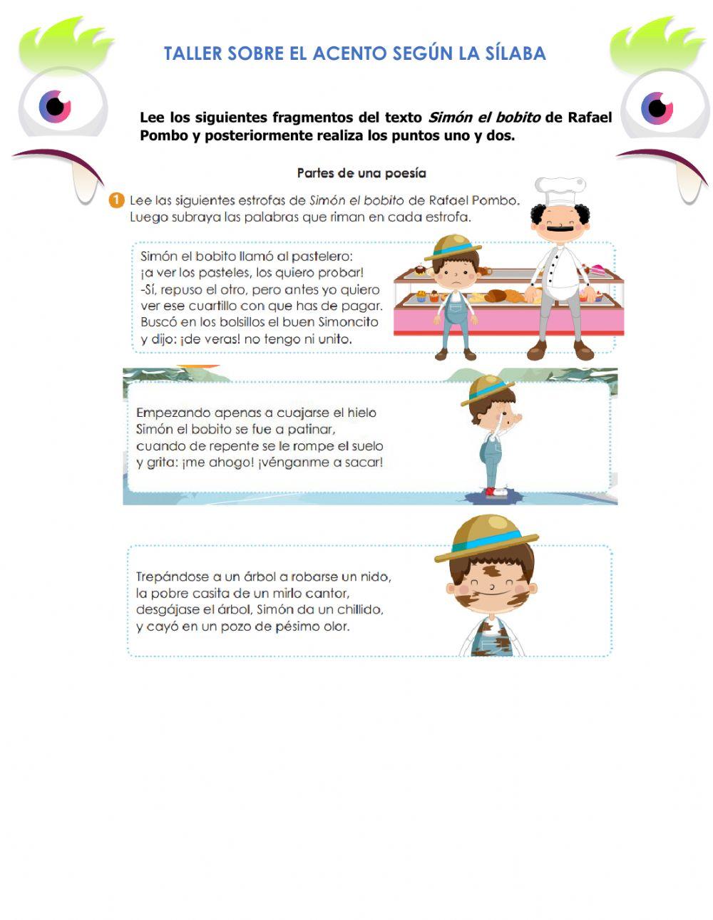 Taller sobre el acento 3°