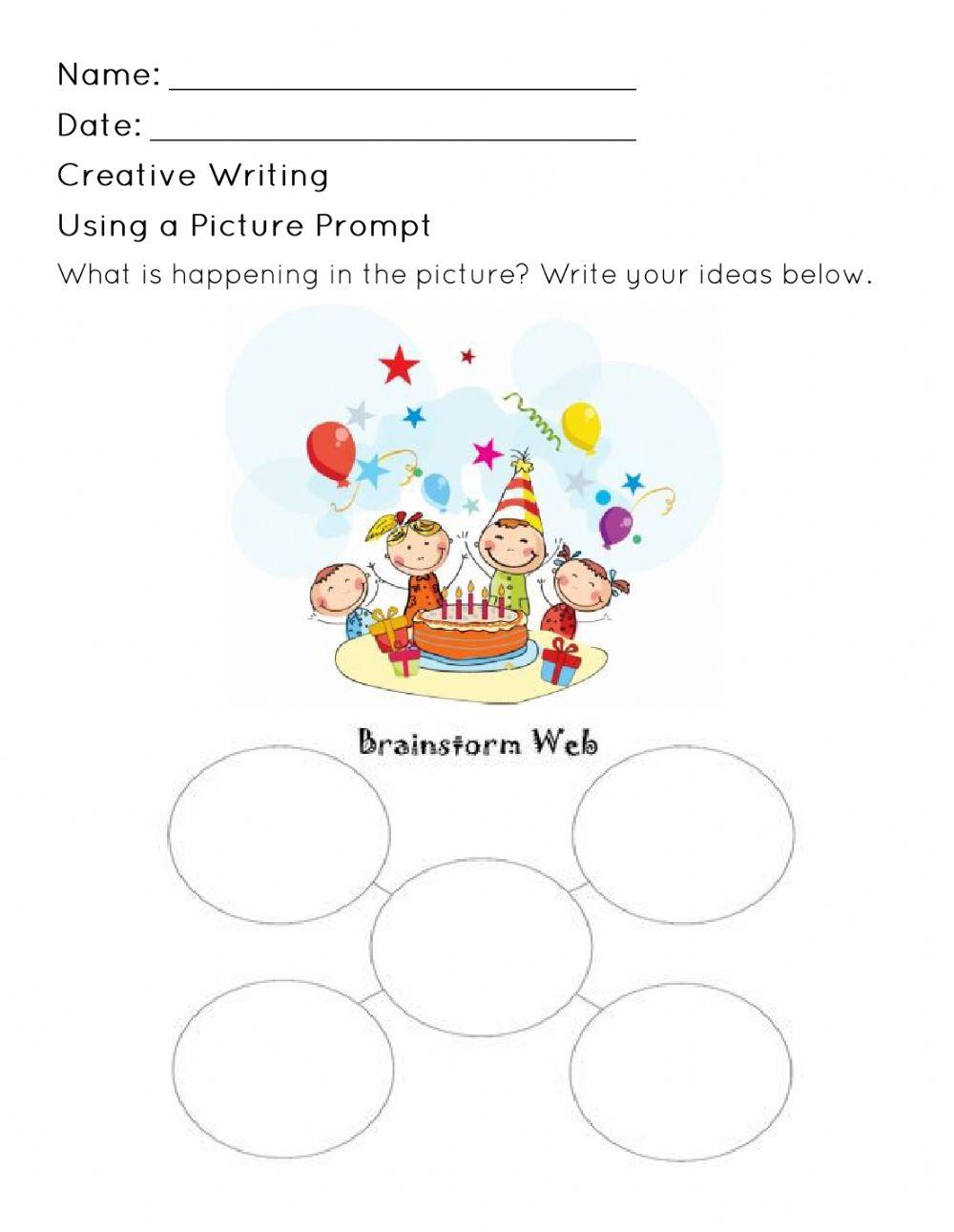 Using a Picture Prompt Worksheet