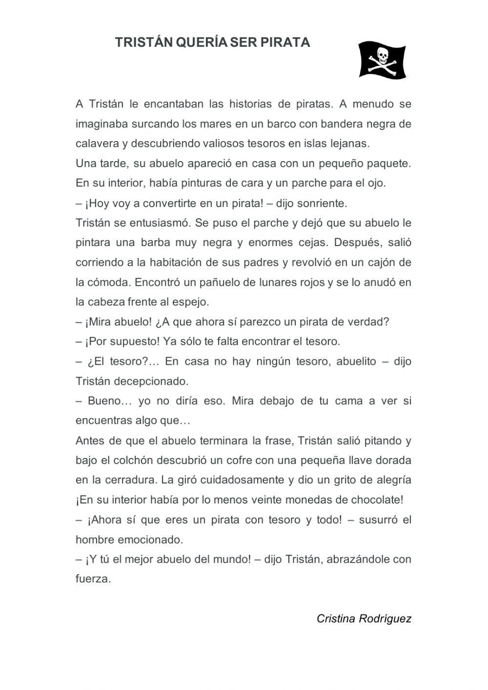 Tristán quería ser pirata