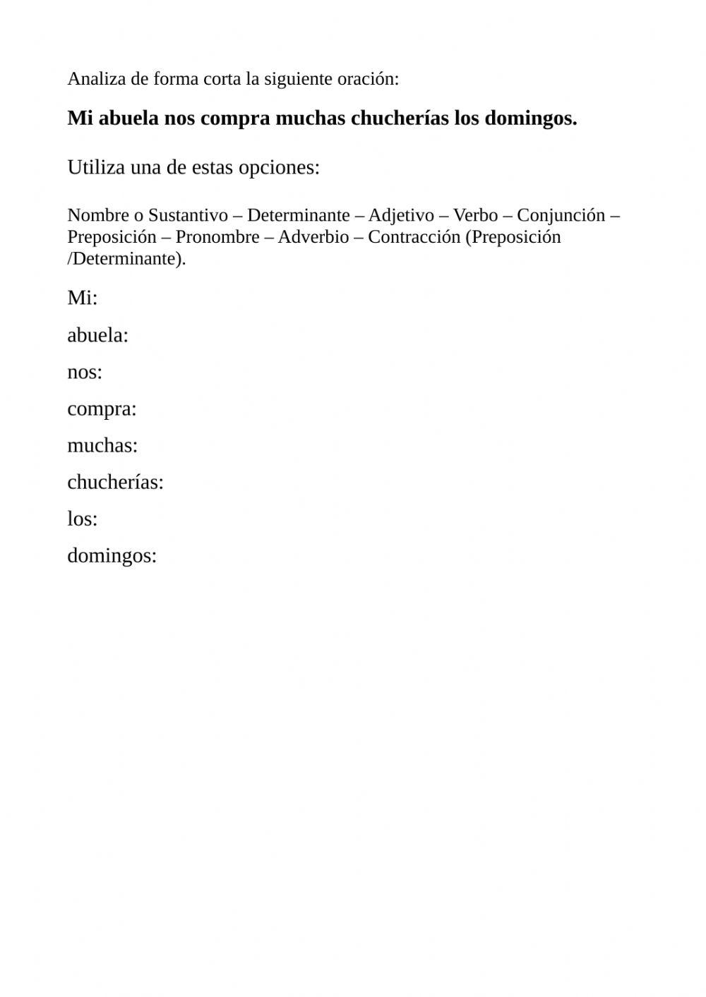 Análisis Morfológico 2