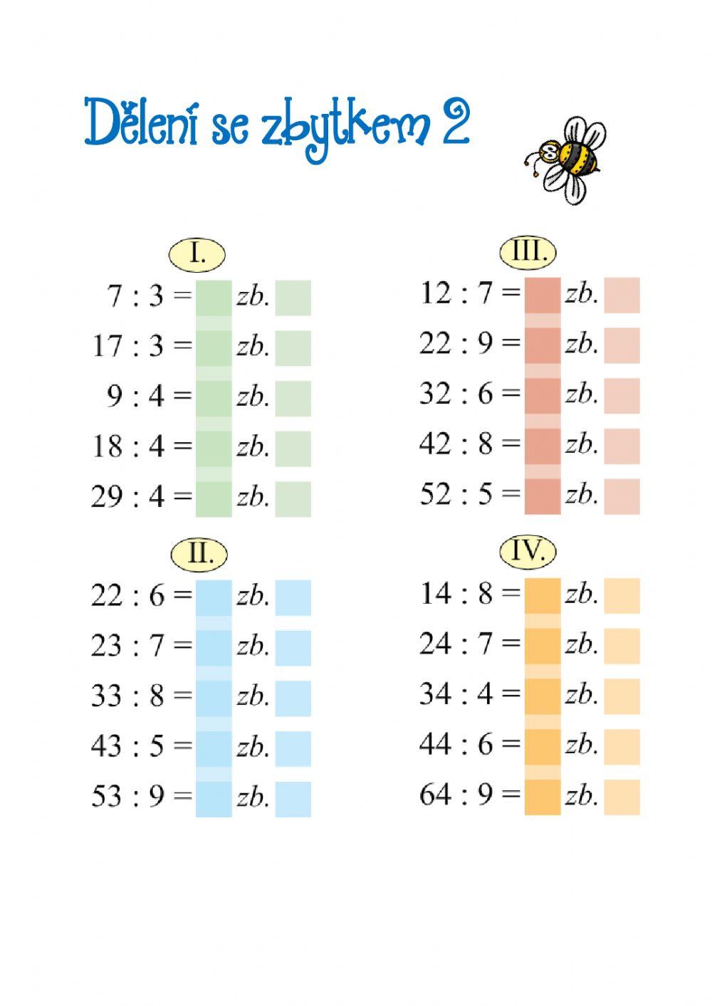 Dělení se zbytkem 2