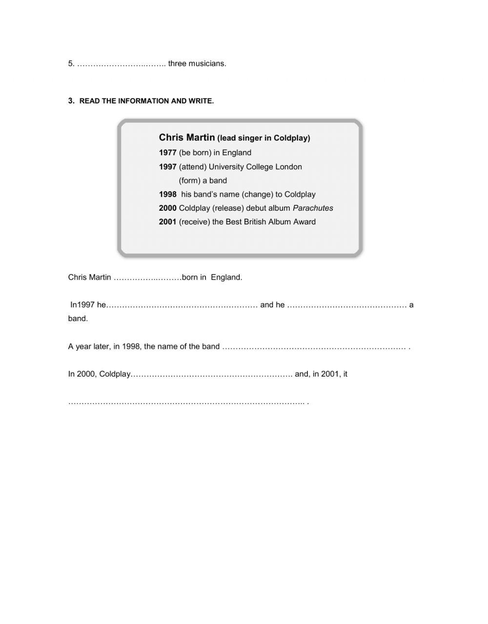 Simple past. to be. regular verbs.