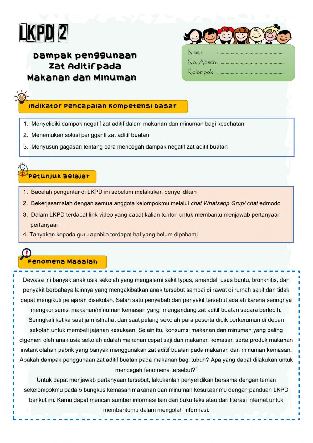 Dampak Penggunaan Zat Aditif Pada Makanan
