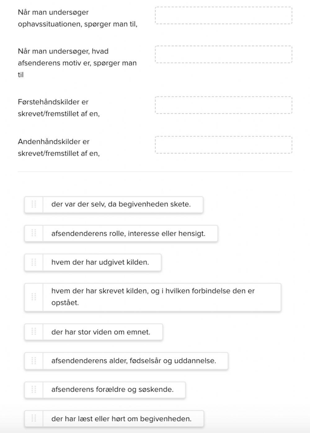 Kildekritik - historie