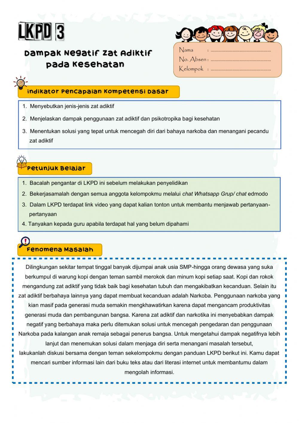 Dampak negatif zat adiktif bagi kesehatan
