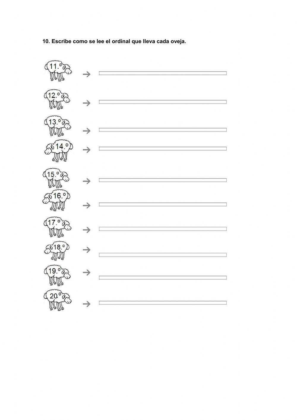 Números de hasta cinco cifras