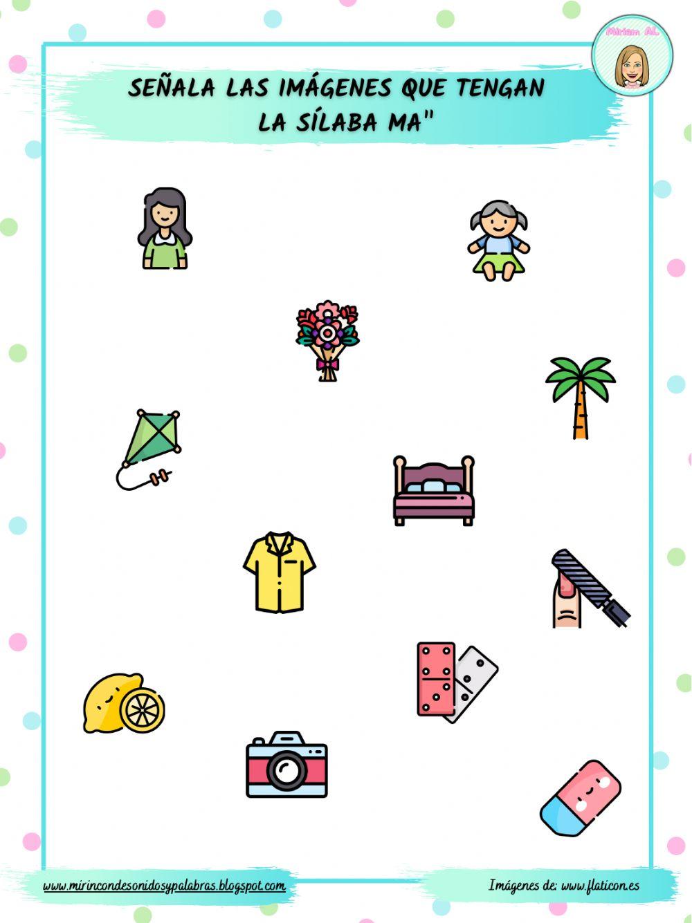 Discriminación auditiva sílaba -ma-