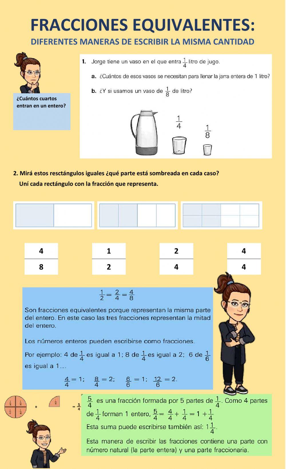 Fracciones equivalentes