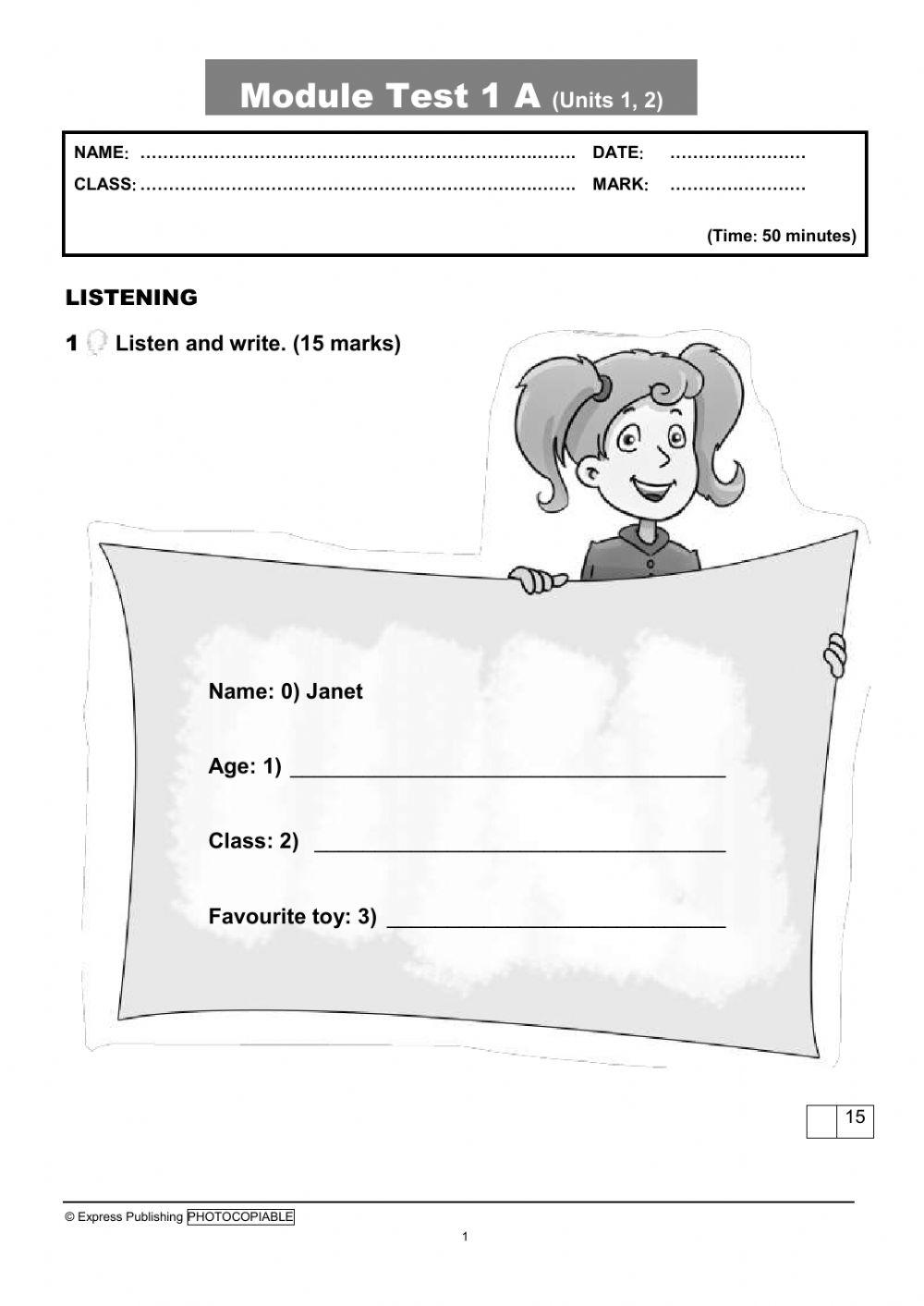 Smileys 3 Module 1 test