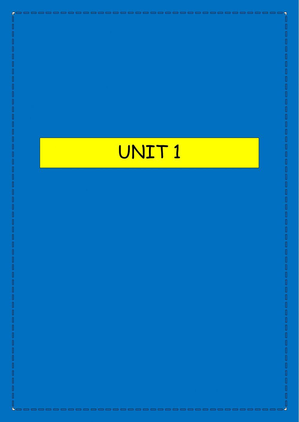Unit 1