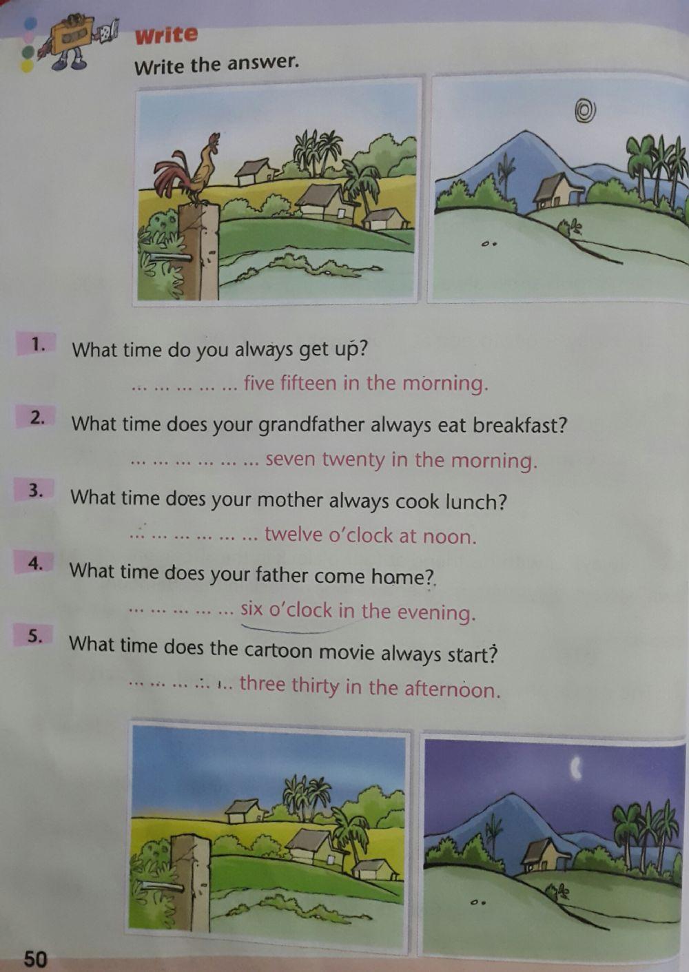 Daily Activities for gfade 3