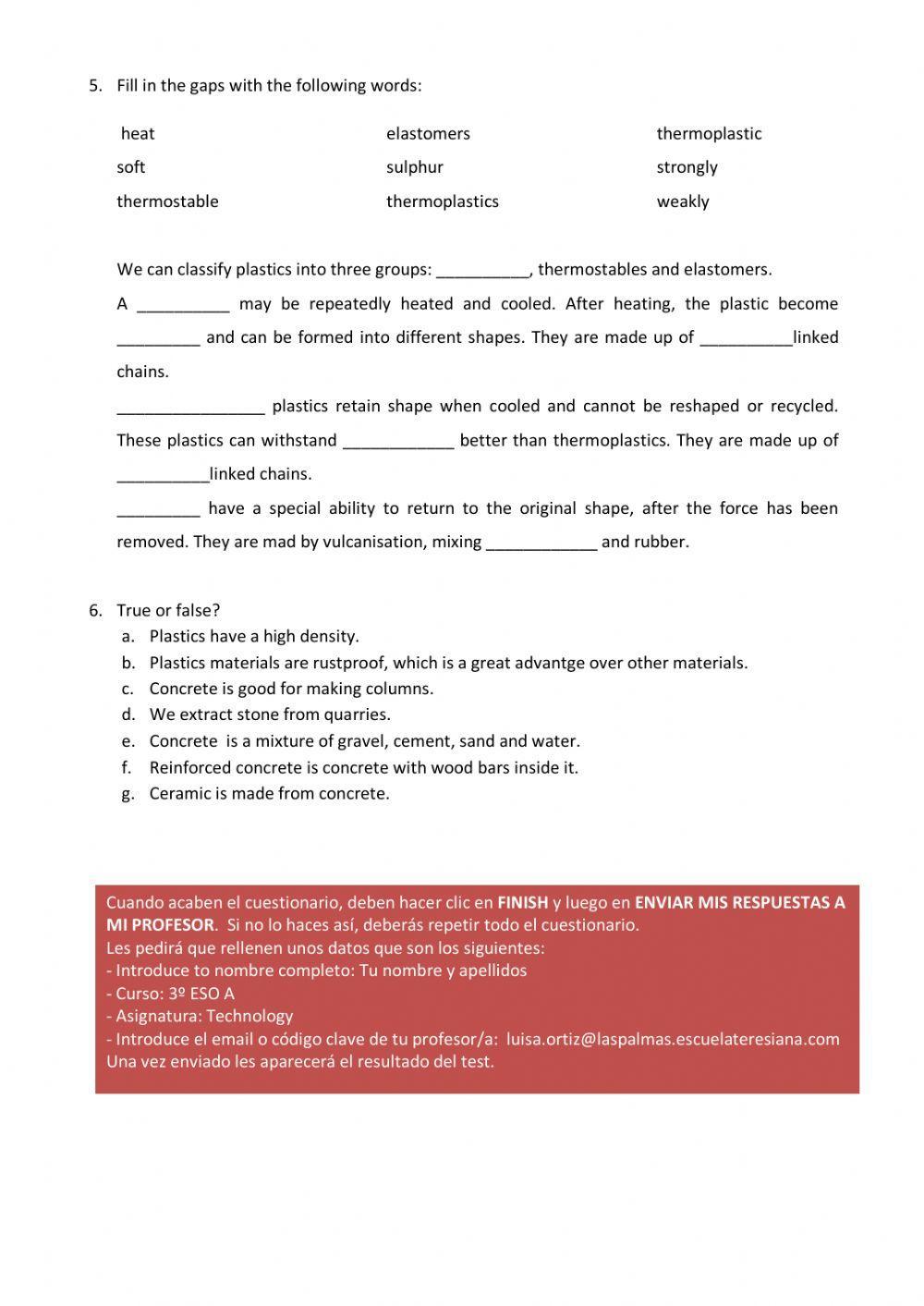 Unit Plastics and construction materials