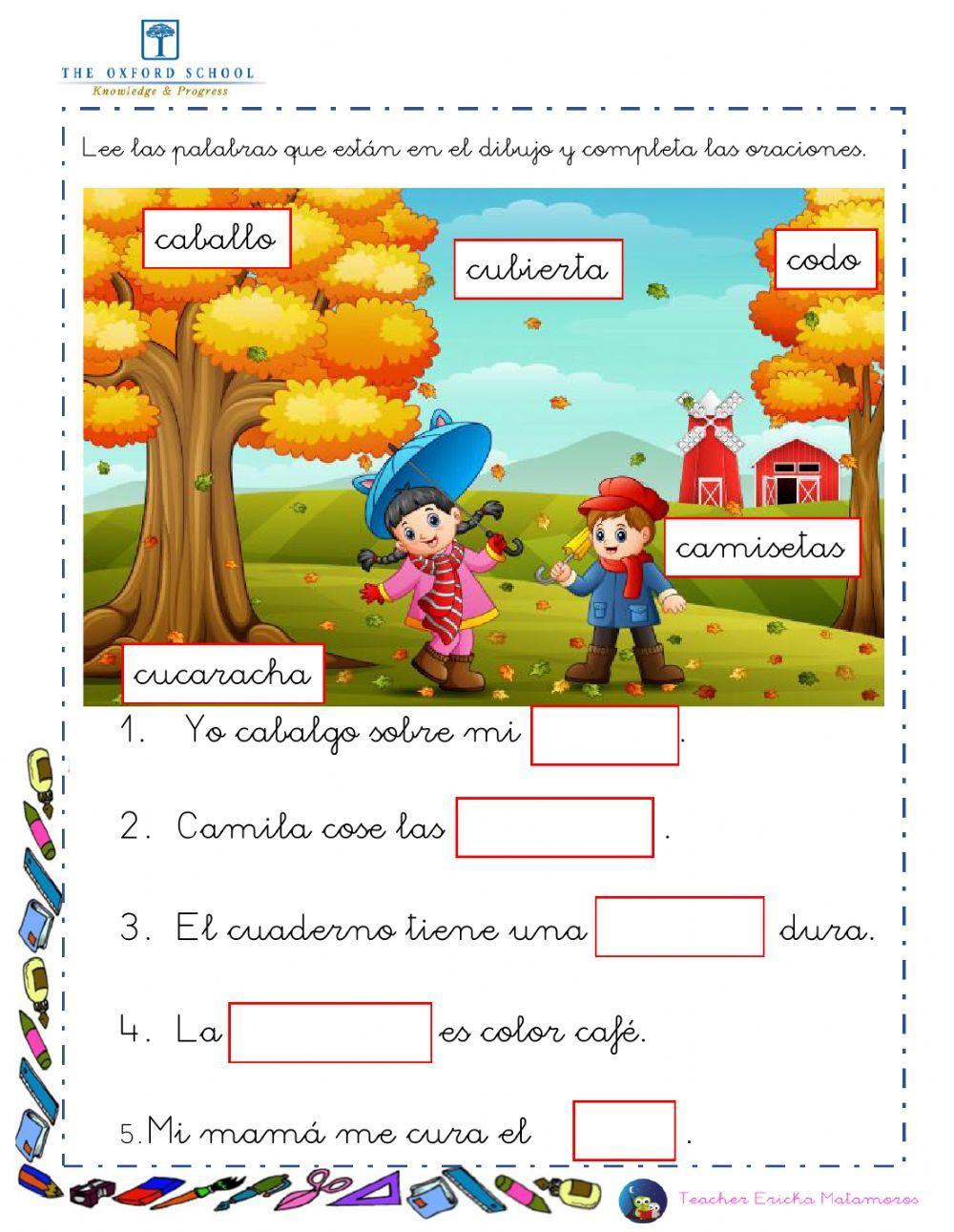 Completa oraciones Completa oraciones
