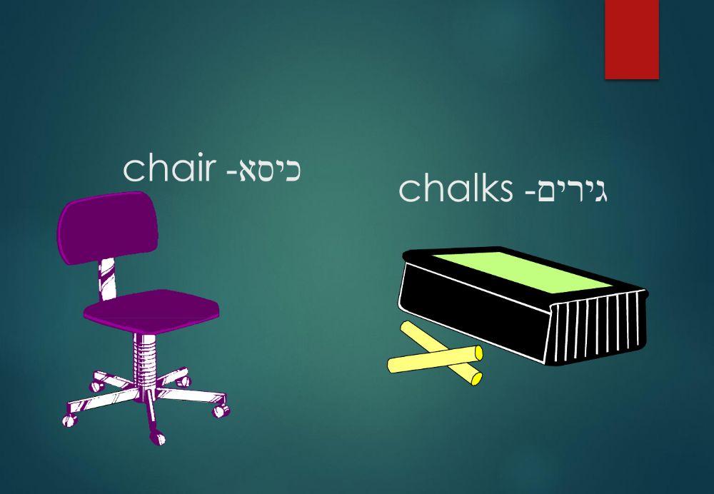 מצגת חפצים בבית הספר