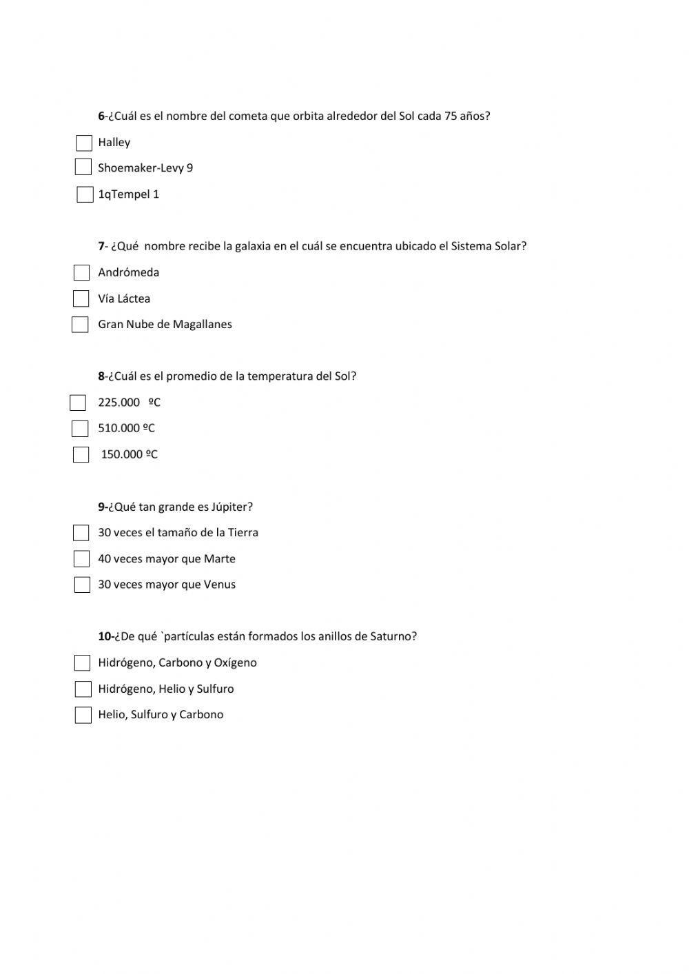 Prueba interactiva de comprensiòn para grados 6º, 7º y 8º