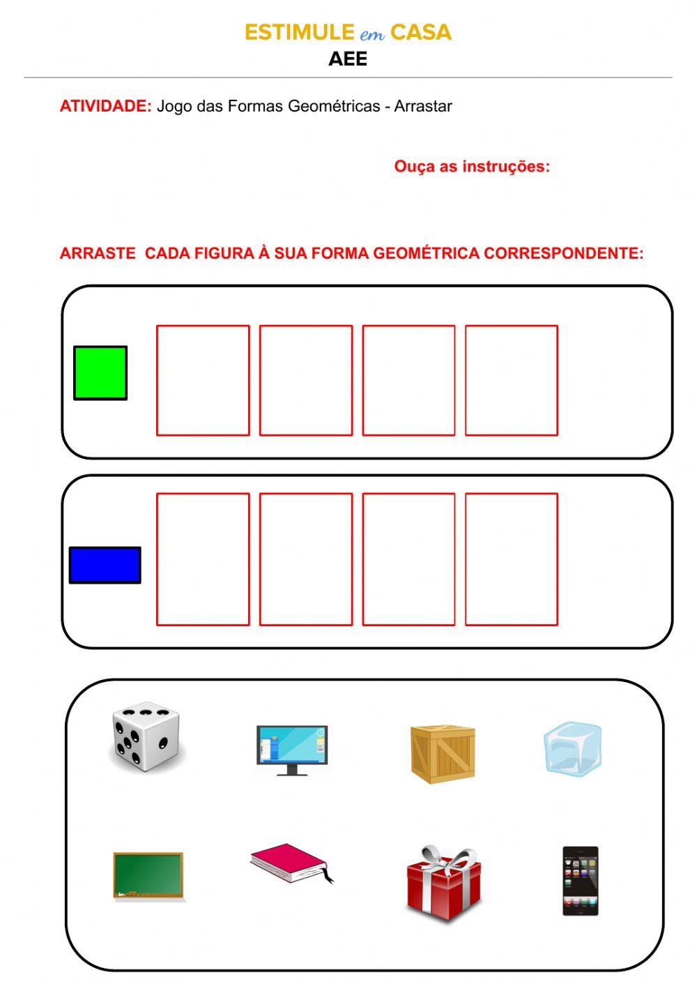 Jogo das Formas Arrastar