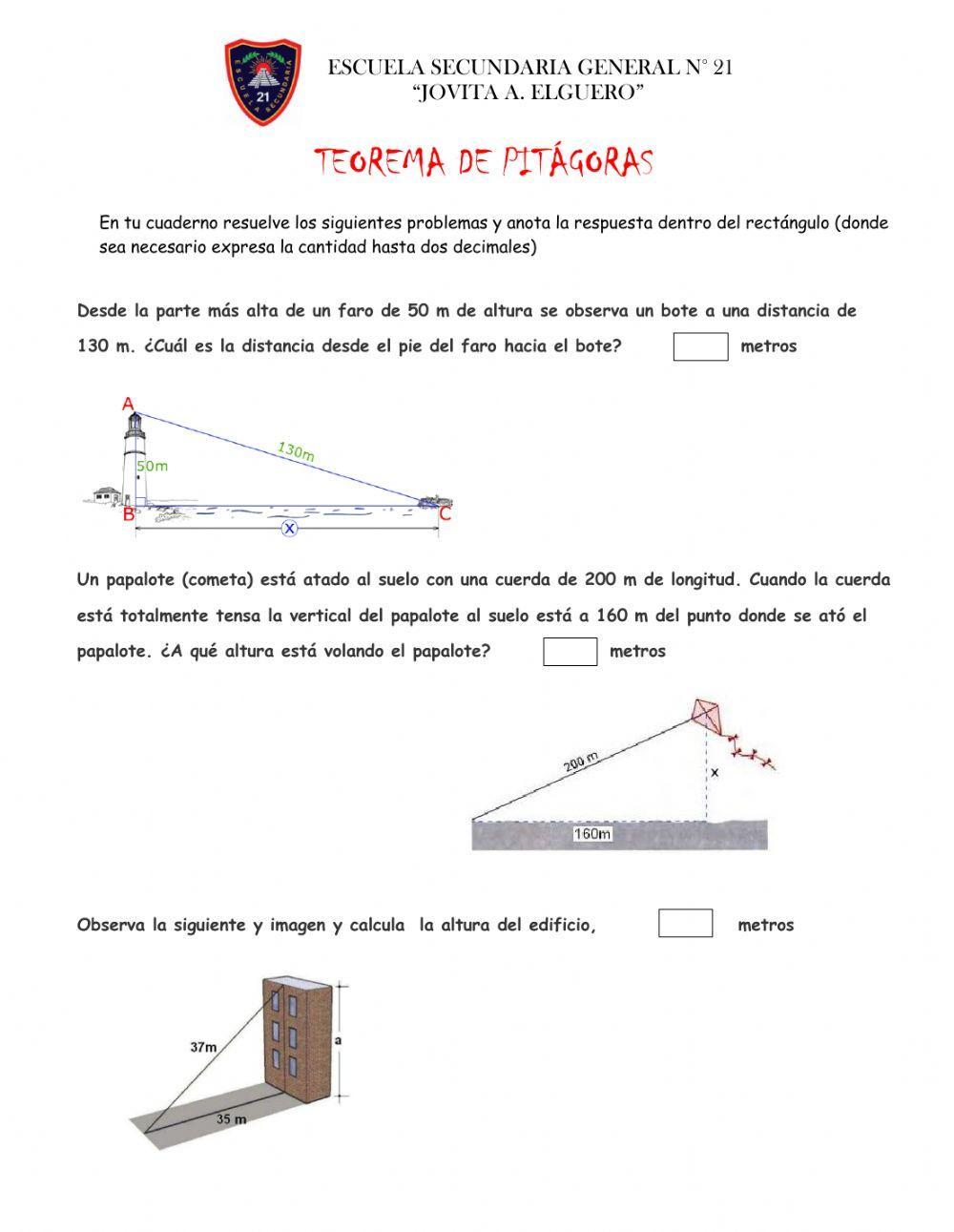 Teorema de Pitágoras