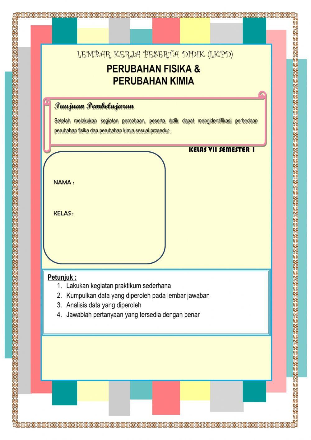 Perubahan Fisika dan Kimia