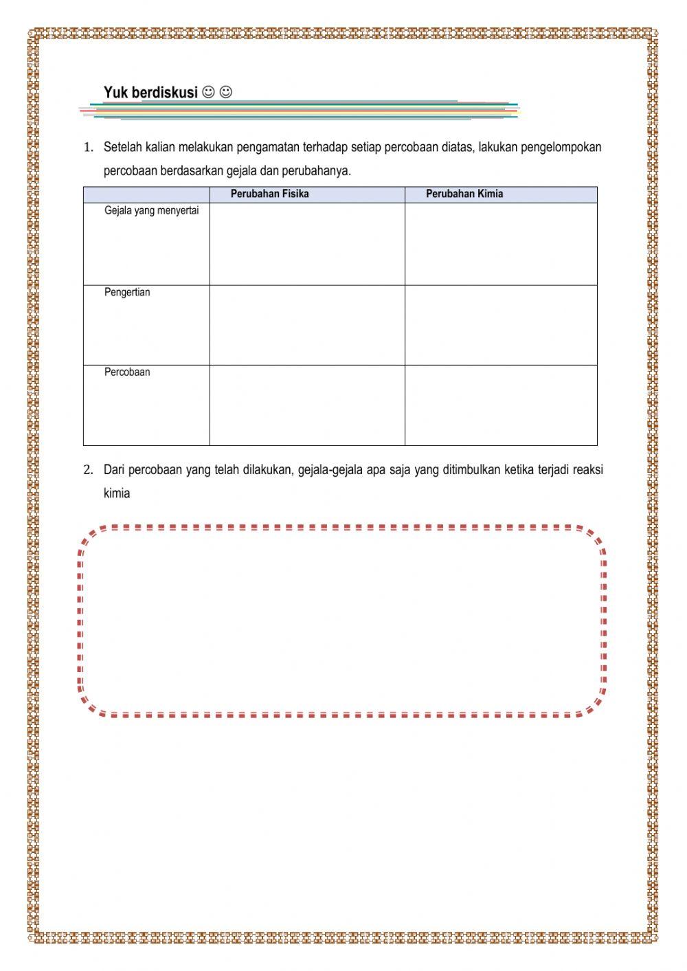 Perubahan Fisika dan Kimia