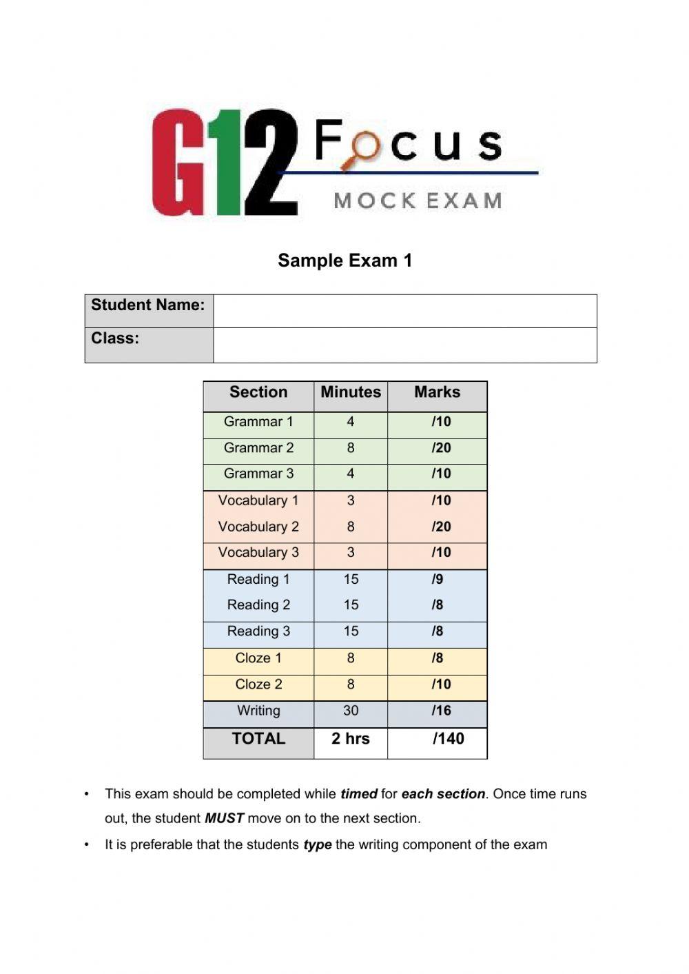 Emsat Mock Exam Part 4 Cloze Emsat Mock Exam Part 4 Cloze