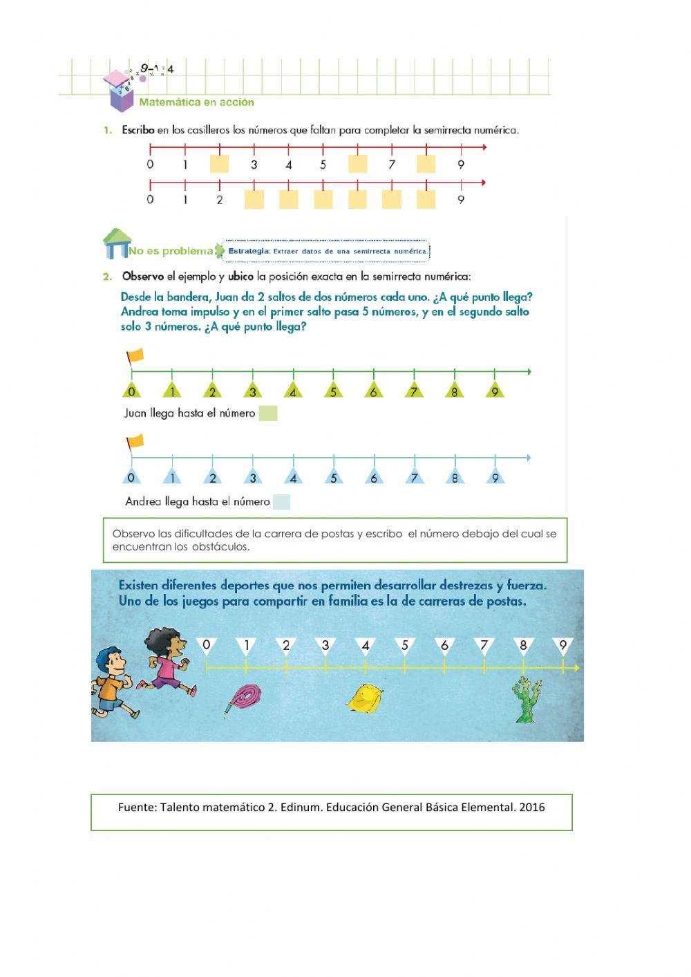 Semirrecta numérica