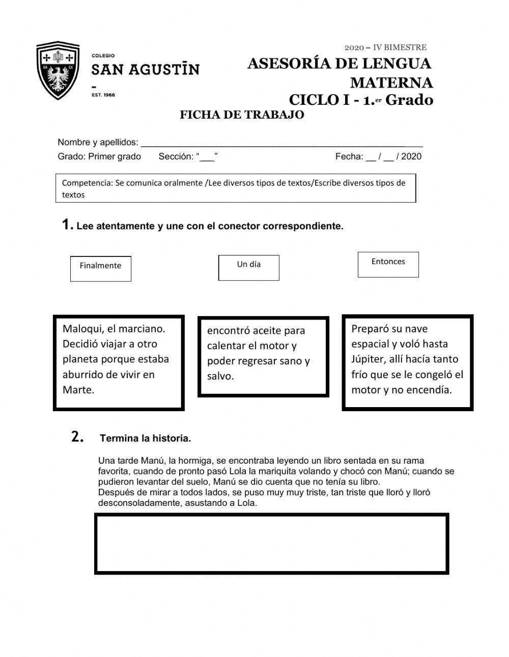 Creación de historias