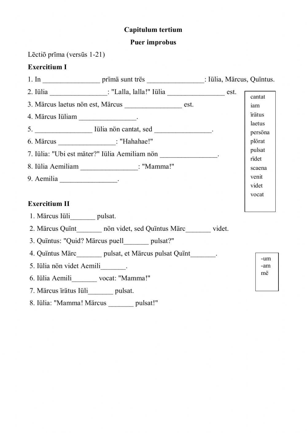 Lectio prima capituli tertii