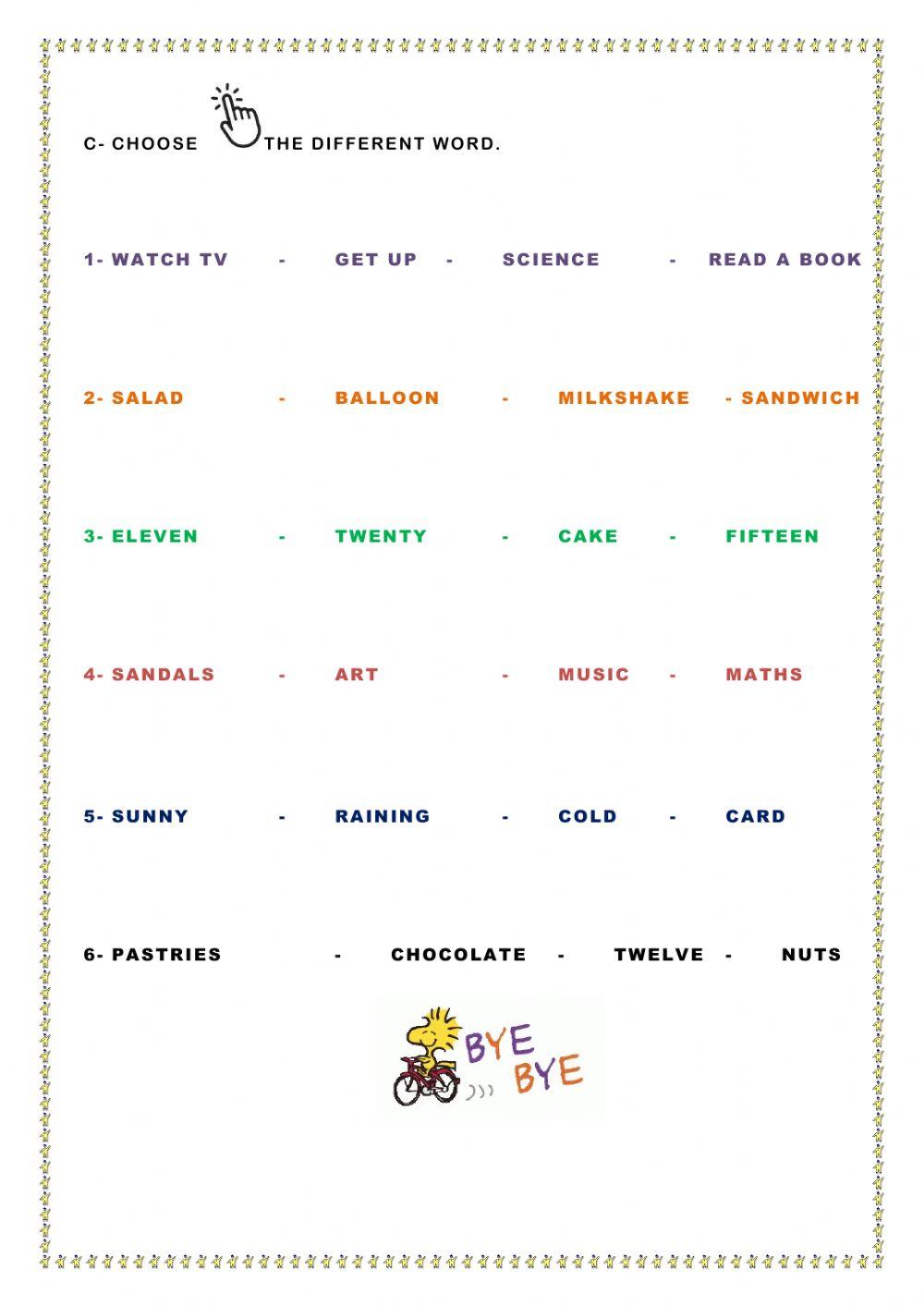 Clothes - vocabulary revision