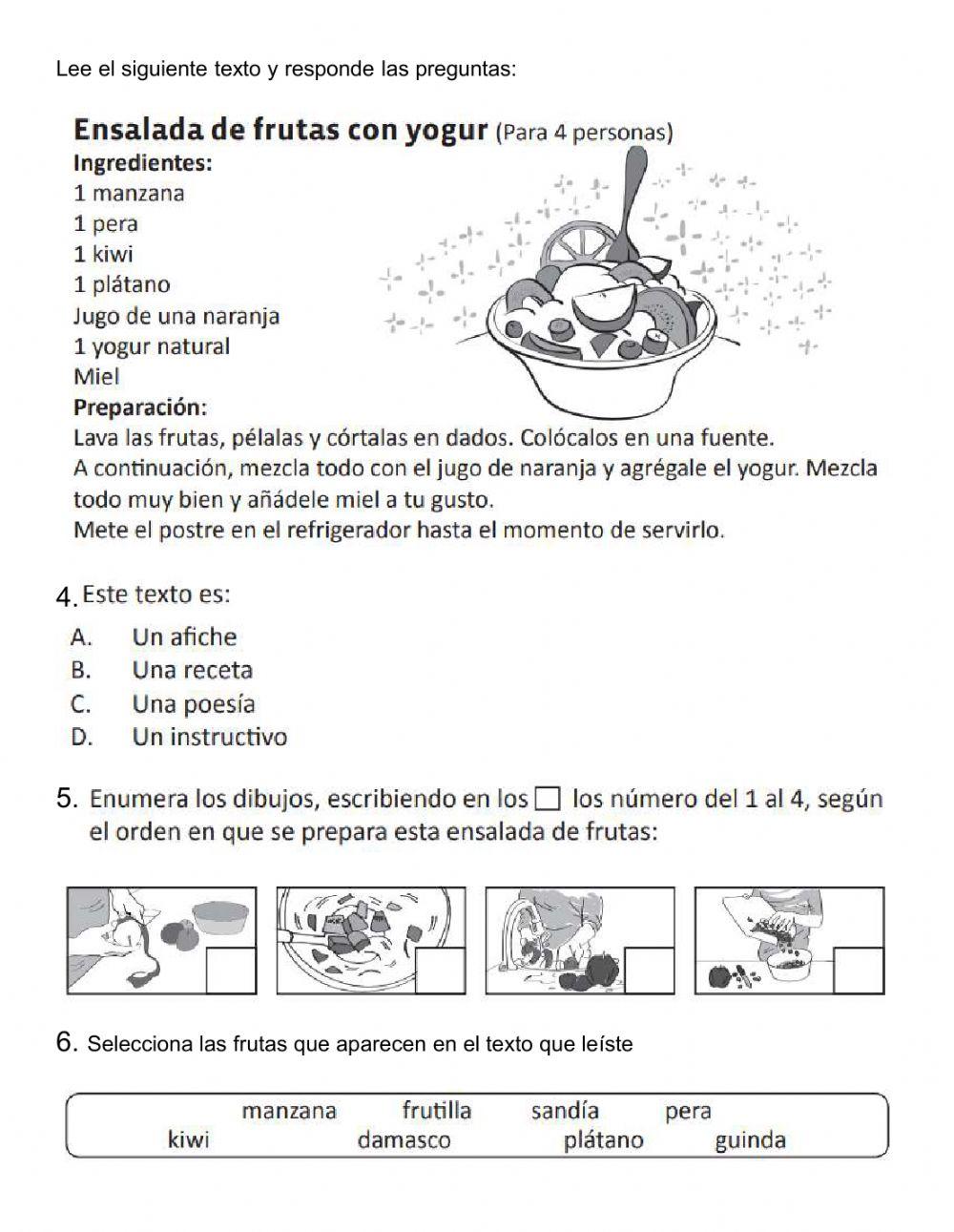 Ejercitacion de comprensión lectora