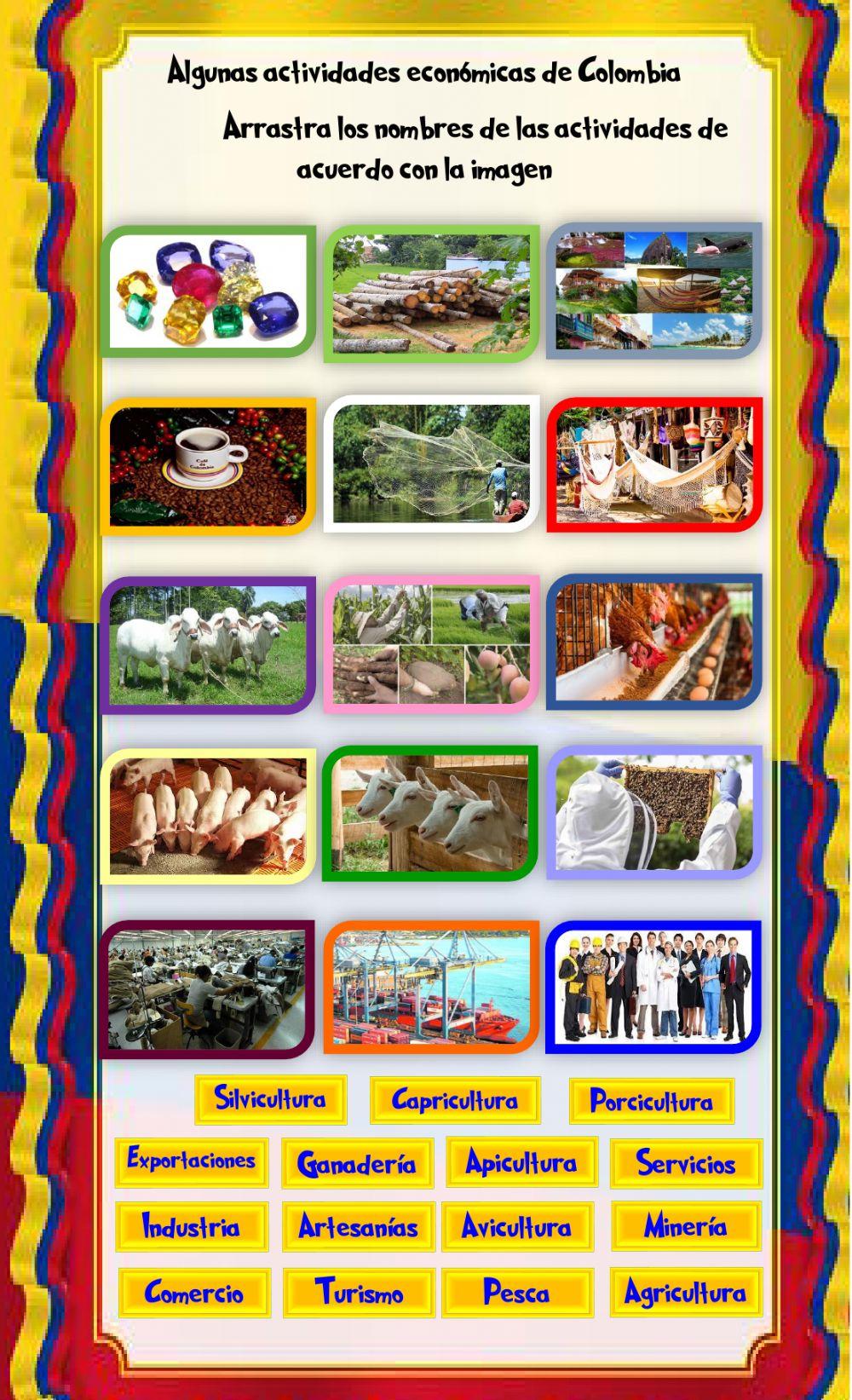 Actividades económicas en Colombia