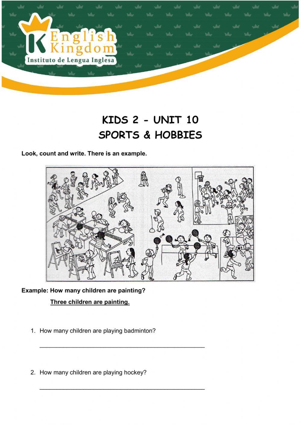 Kids 2 -Unit 10