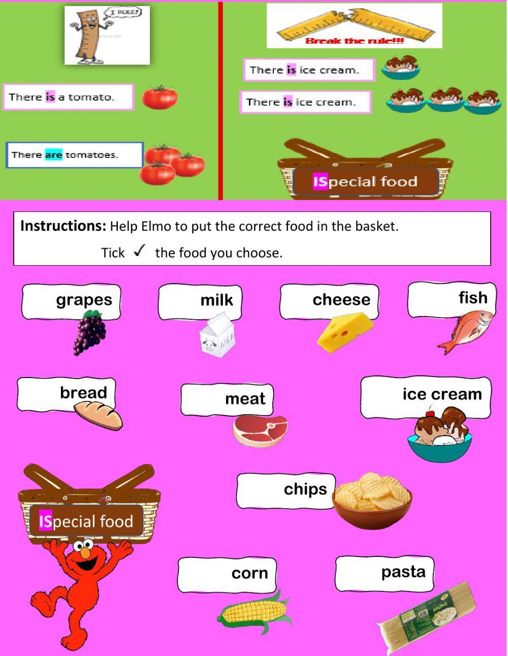 Food Activity 3 (Are-Is + any)