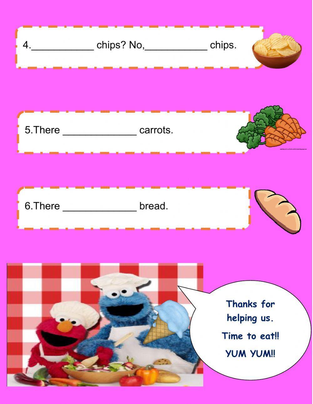 Food Activity 3 (Are-Is + any)