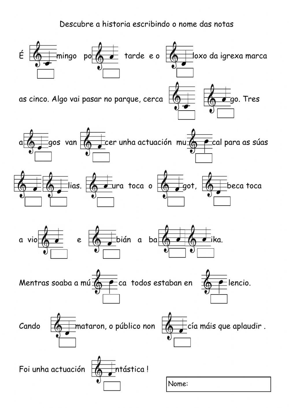 Notas ,usicais