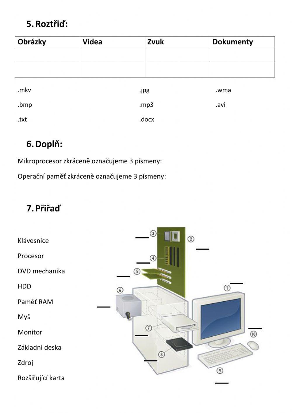 Informační a komunikační technologie - HW a SW