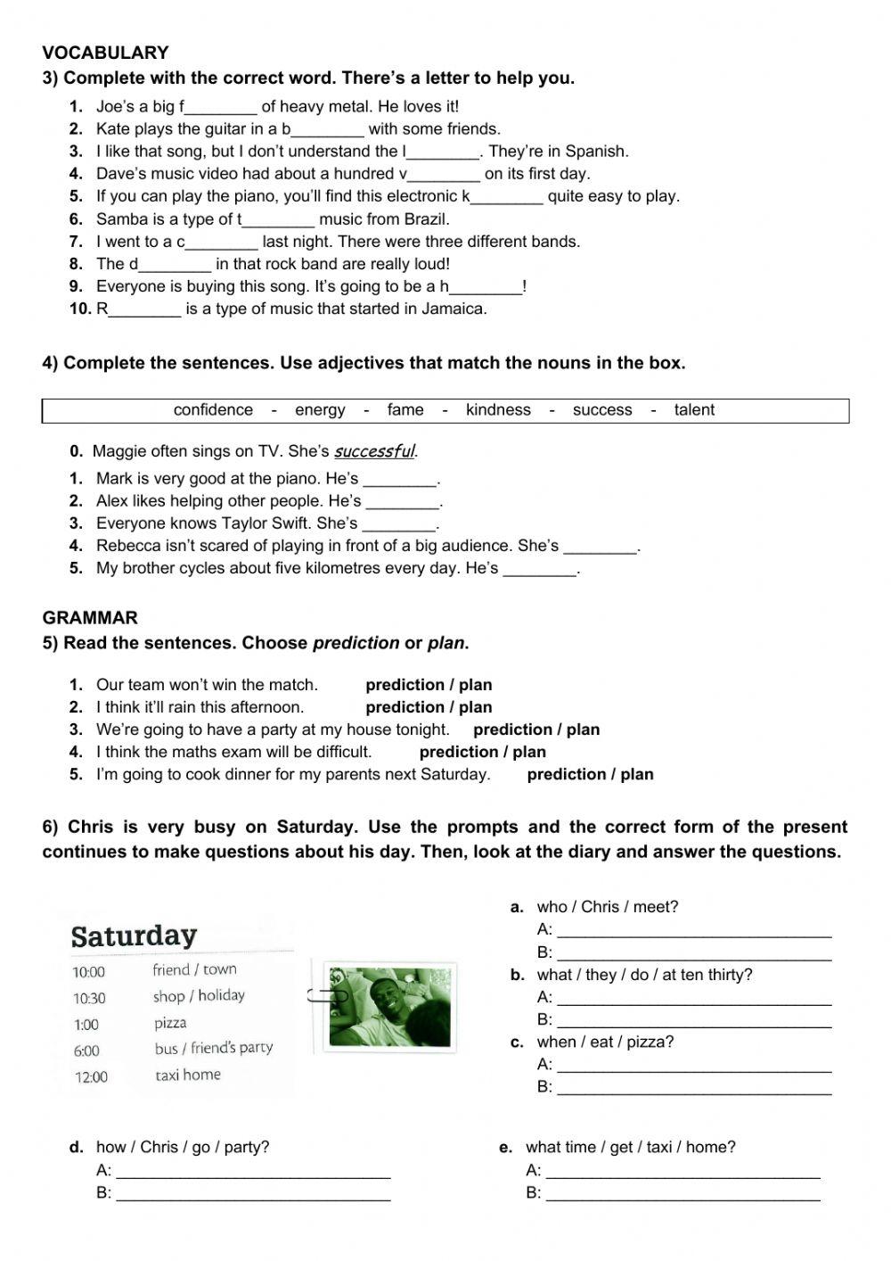 3rd Adolescents  - Test unit 7