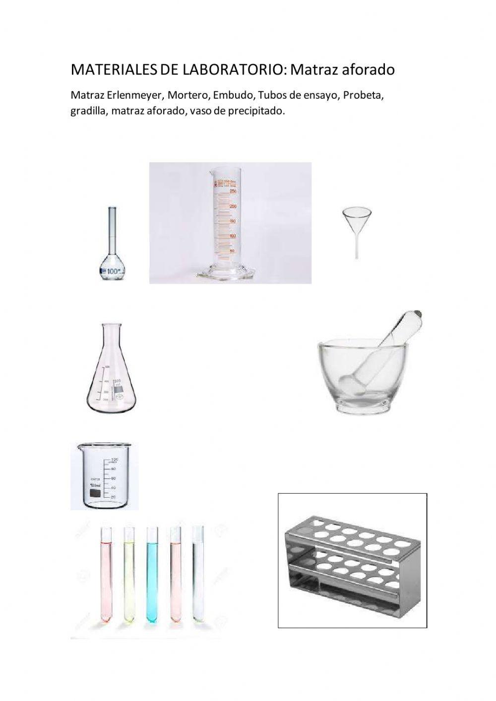 Materiales de laboratorio